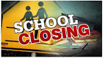 Picture of school crossing sign with title school closing
