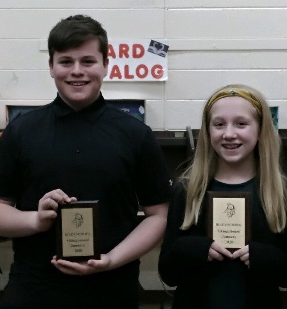 January Riley Viking Award Recipients Rune Boyd and Lilly Volpe